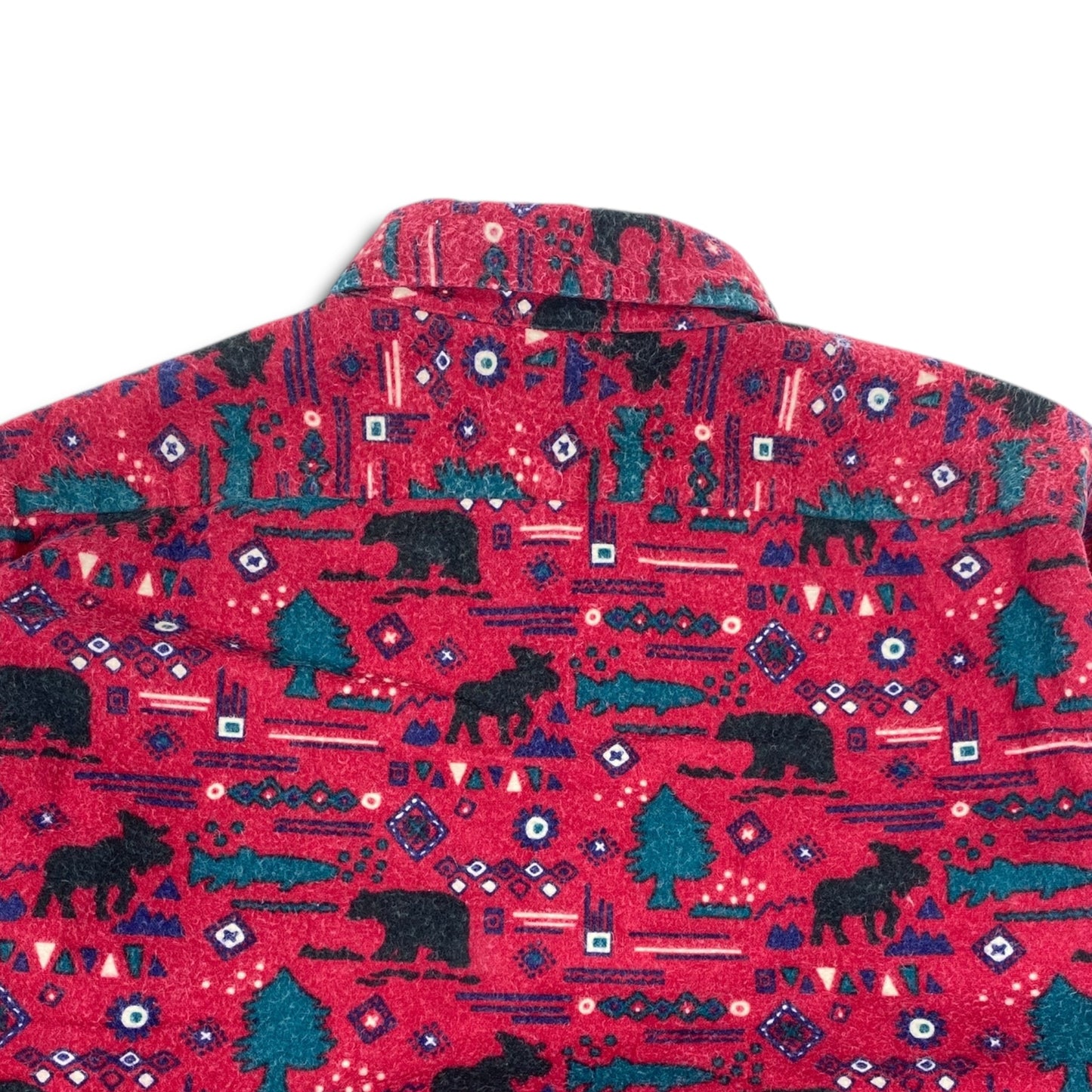 LL Bean Red Animal Print Shirt