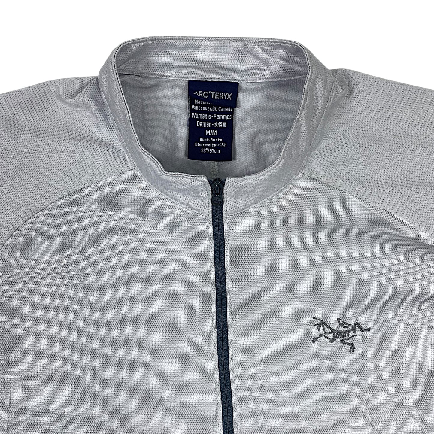 Arcteryx Womens Gray Athletic Short Sleeve Half-Zip Pullover