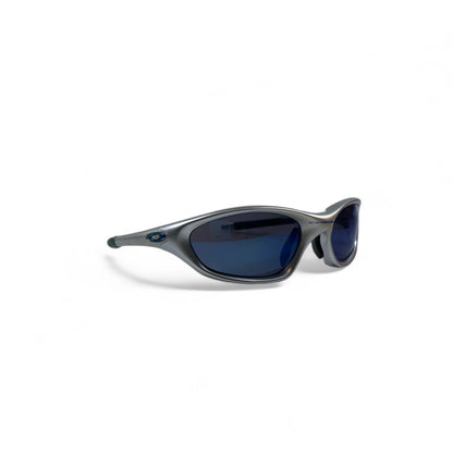 Oakley XX Twenty Ice Iridium Sunglasses Silver Blue