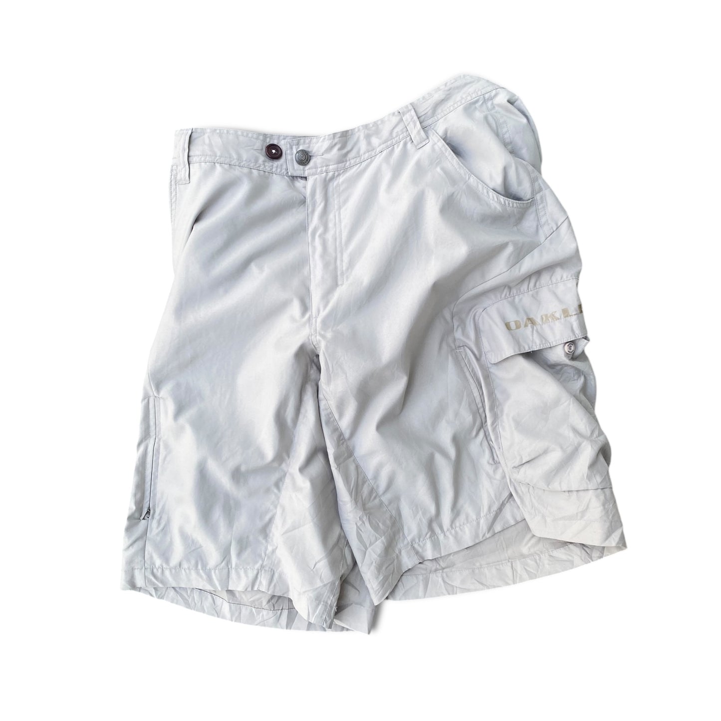 OAKLEY RED CORE EGG POCKETS UTILITY SHORTS 2000'S