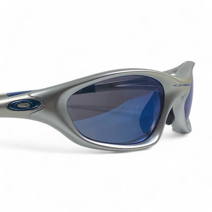 Oakley XX Twenty Ice Iridium Sunglasses Silver Blue