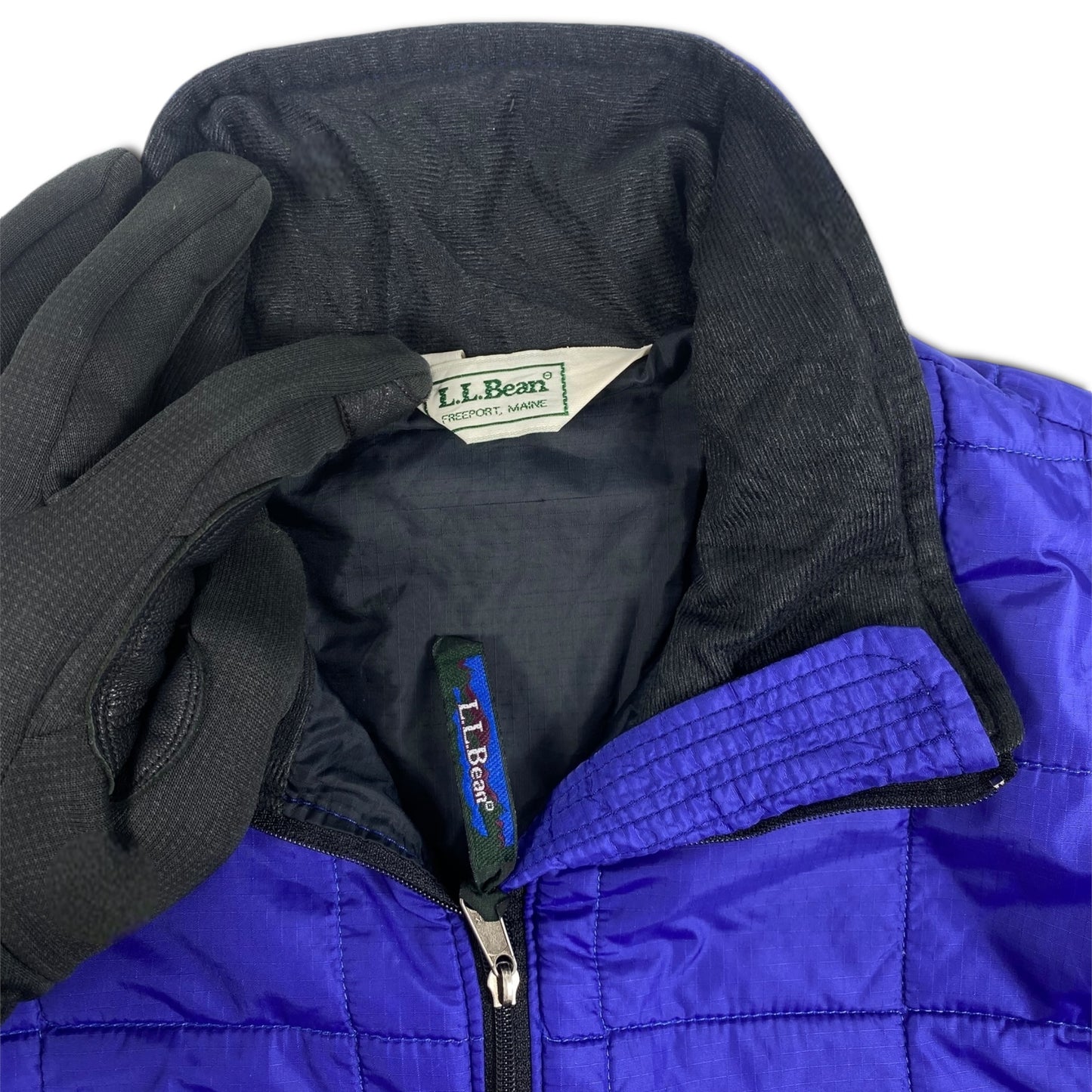 Vintage LL Bean Half zip Puffer Jacket