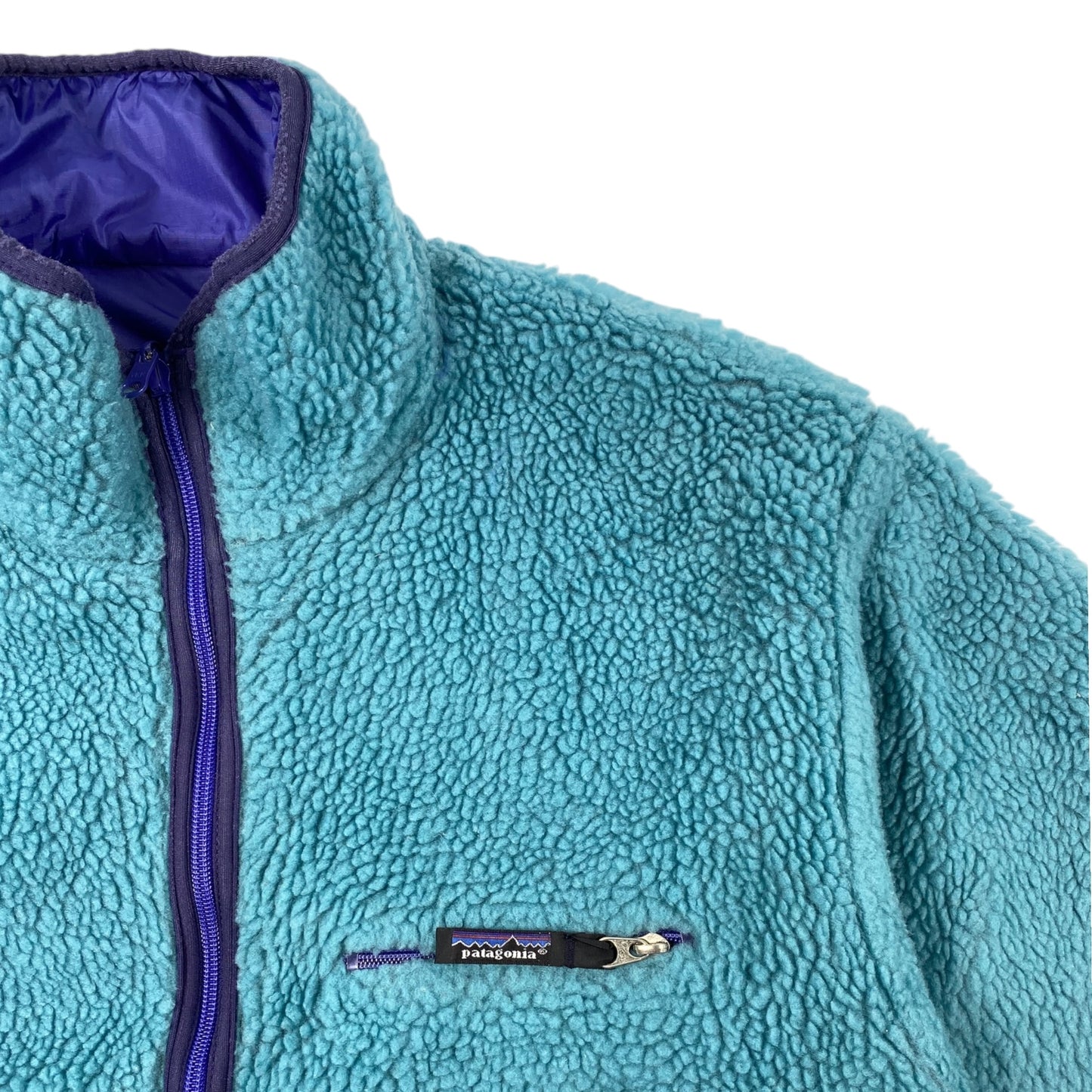 1992 Patagonia Reversible Pile Glissade
Pullover, Sea Green