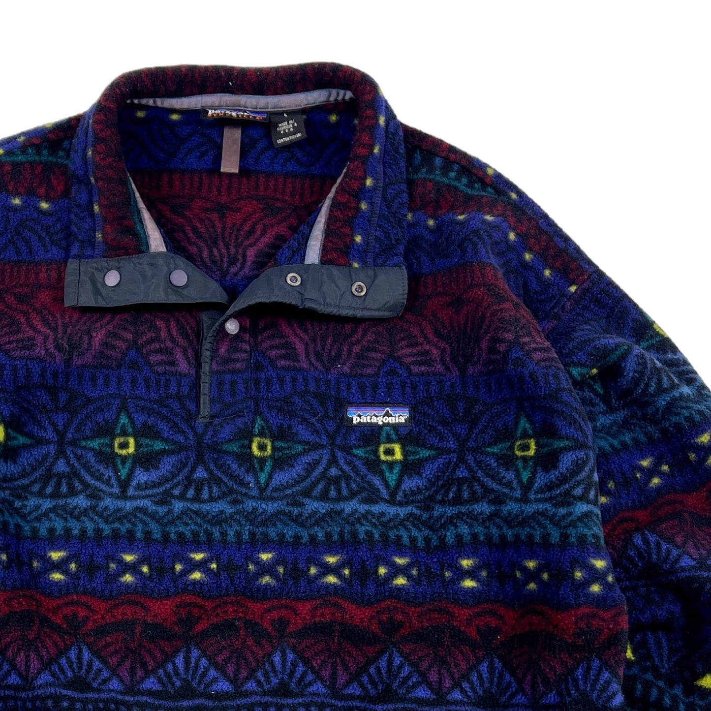 Patagonia Printed Synchilla Snap-T Tradewinds Jacket 90’s