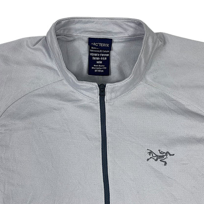Arcteryx Womens Gray Athletic Short Sleeve Half-Zip Pullover