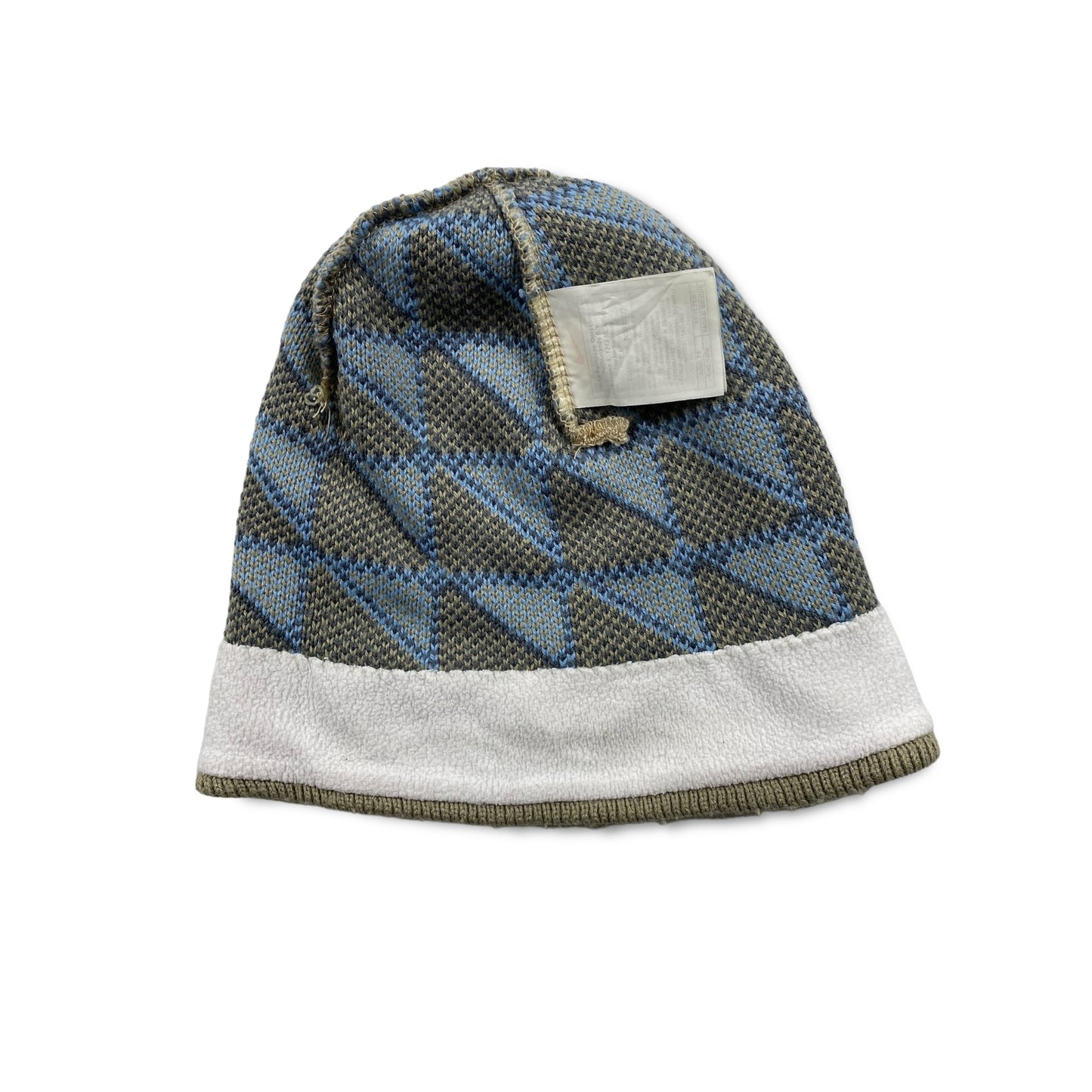 Nike Beanie Hat Knit Geometric Print Logo Apres Ski