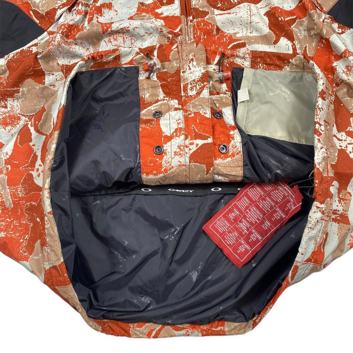 Oakley Nitro Fuel Nylon Hard Shell Jacket Red Camo Buck shot