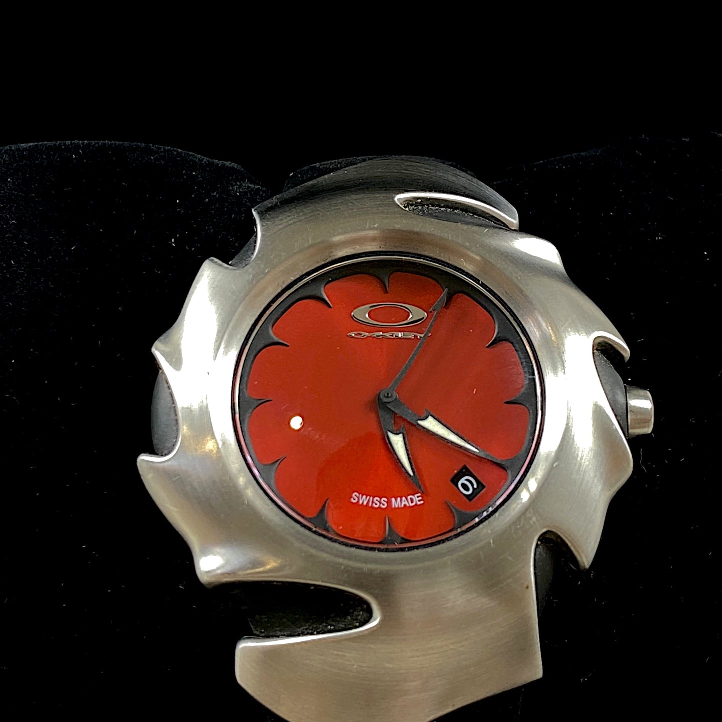 Oakley Blade II 2 Sunburst Red Dial Men's Watch