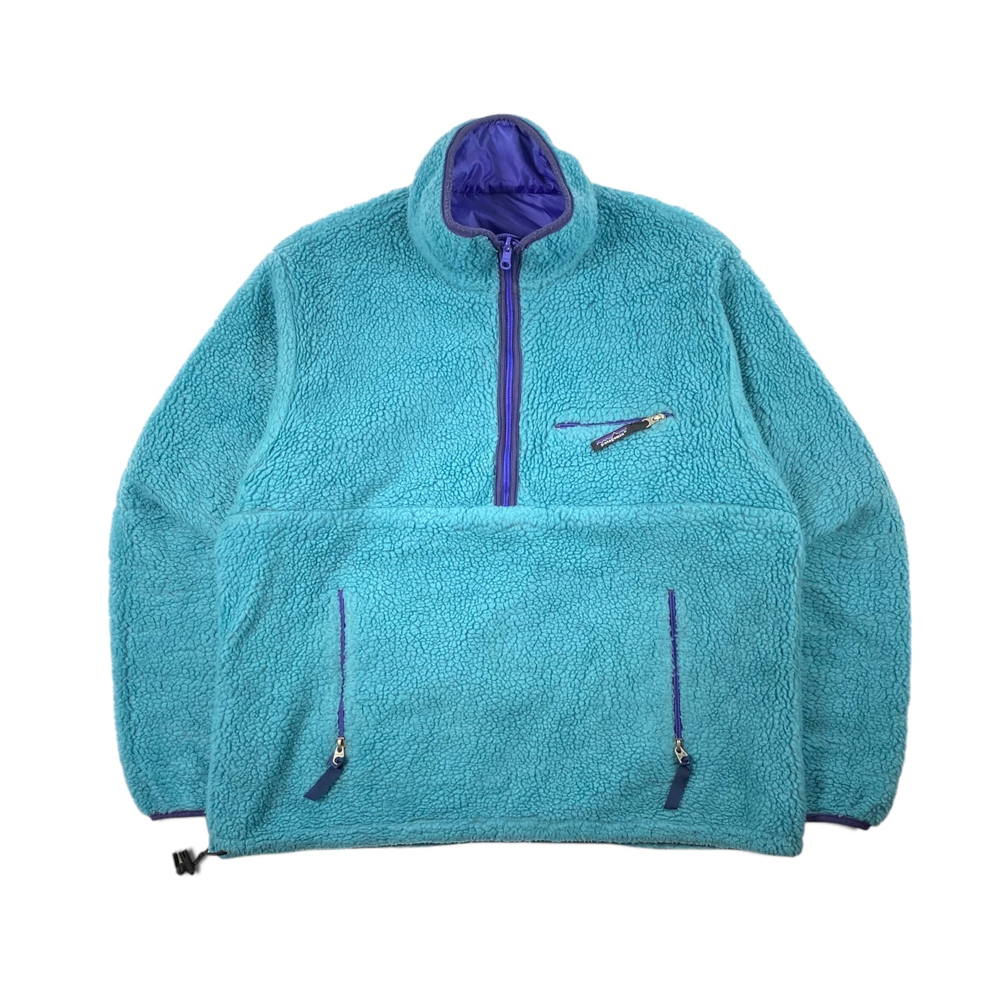 1992 Patagonia Reversible Pile Glissade
Pullover, Sea Green