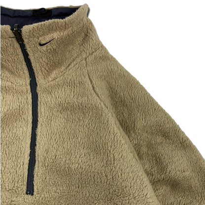 Nike Reversible Fleece Pullover Beige