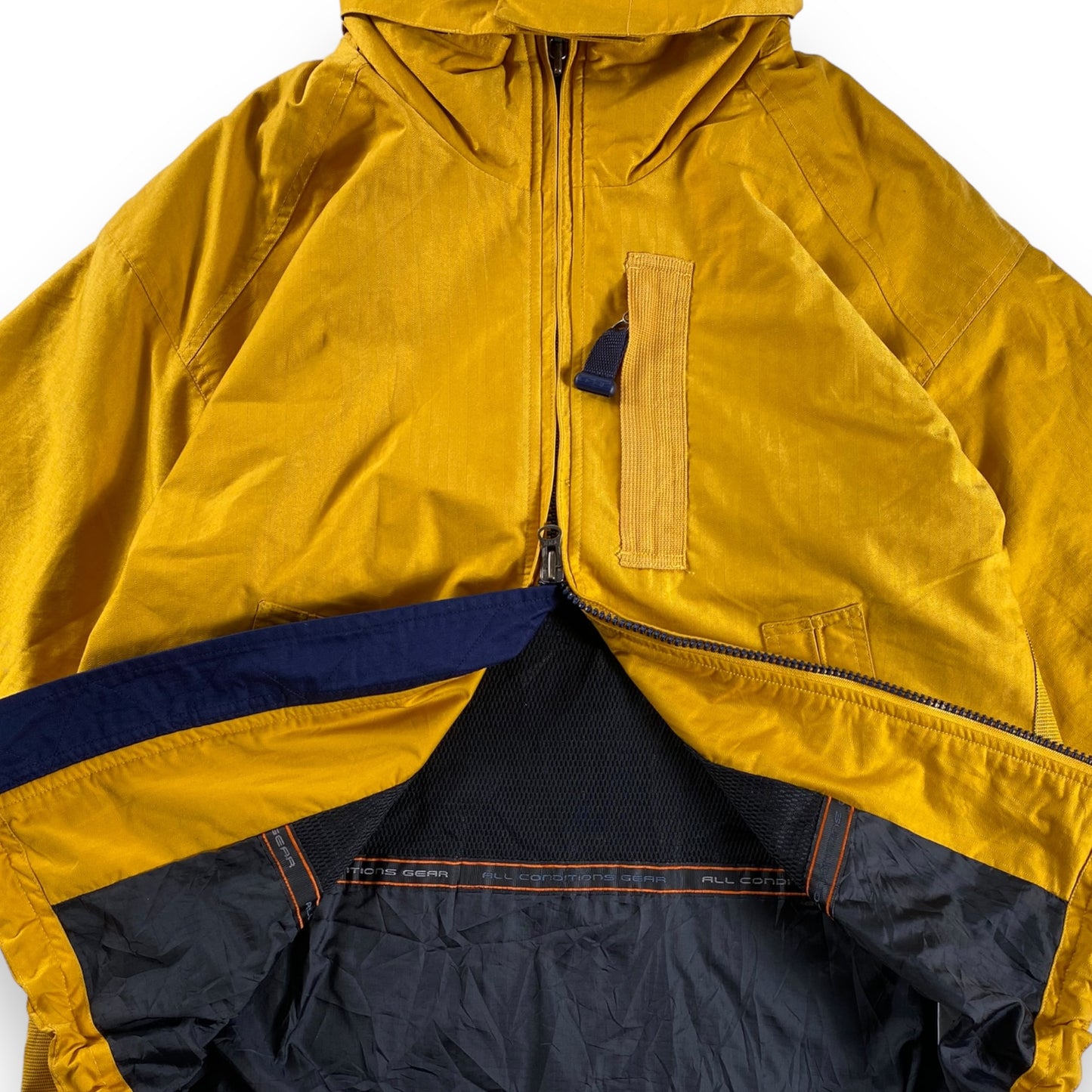 Vintage 90s Nike ACG All Conditions Gear Jacket Yellow rainproof