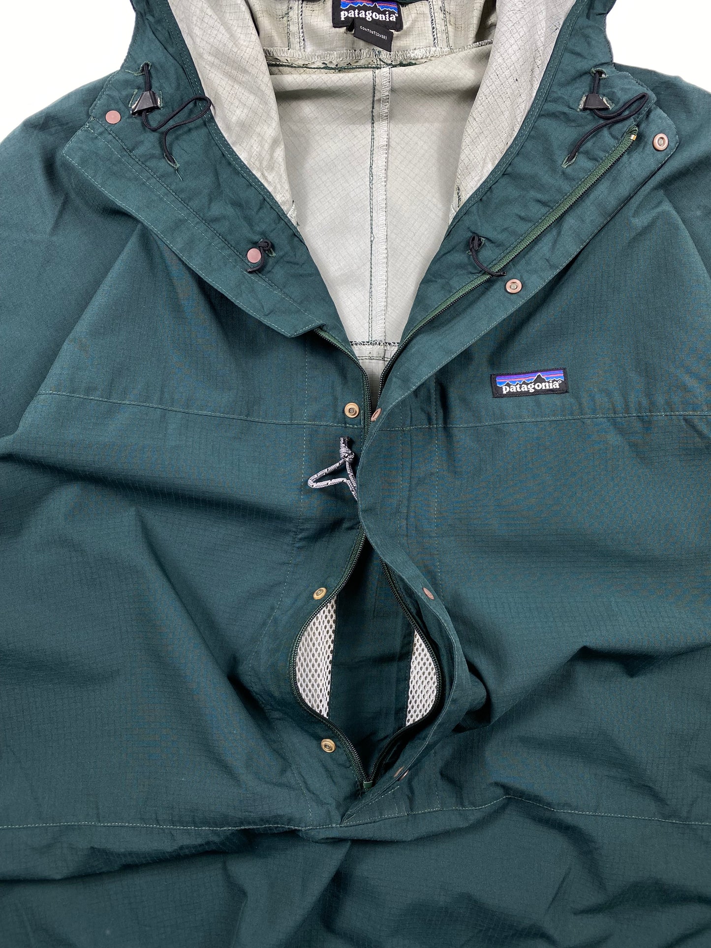 Vintage Patagonia 1998’s Light Raincoat Hoodie Zipper Button