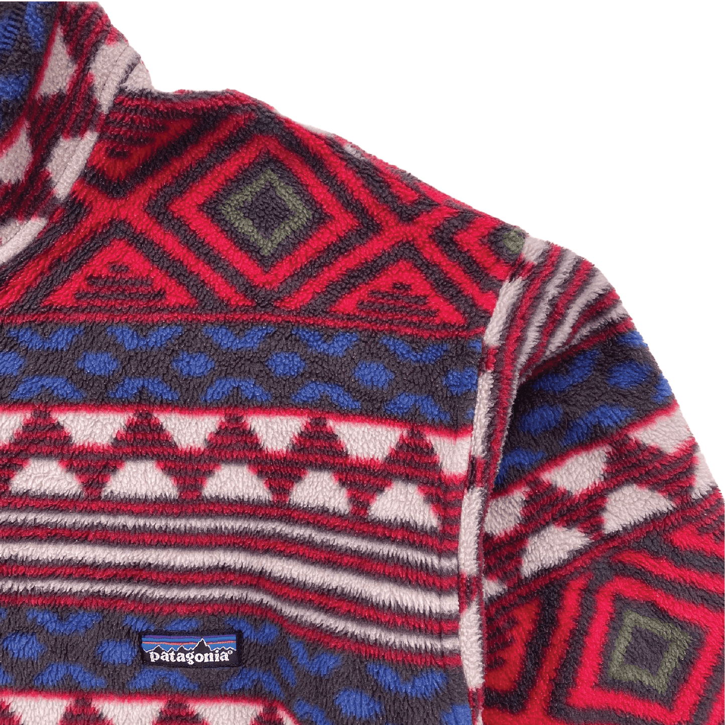 Vintage Patagonia  Printed Synchilla Snap-T,Saltillo Burnt Chili 90’s