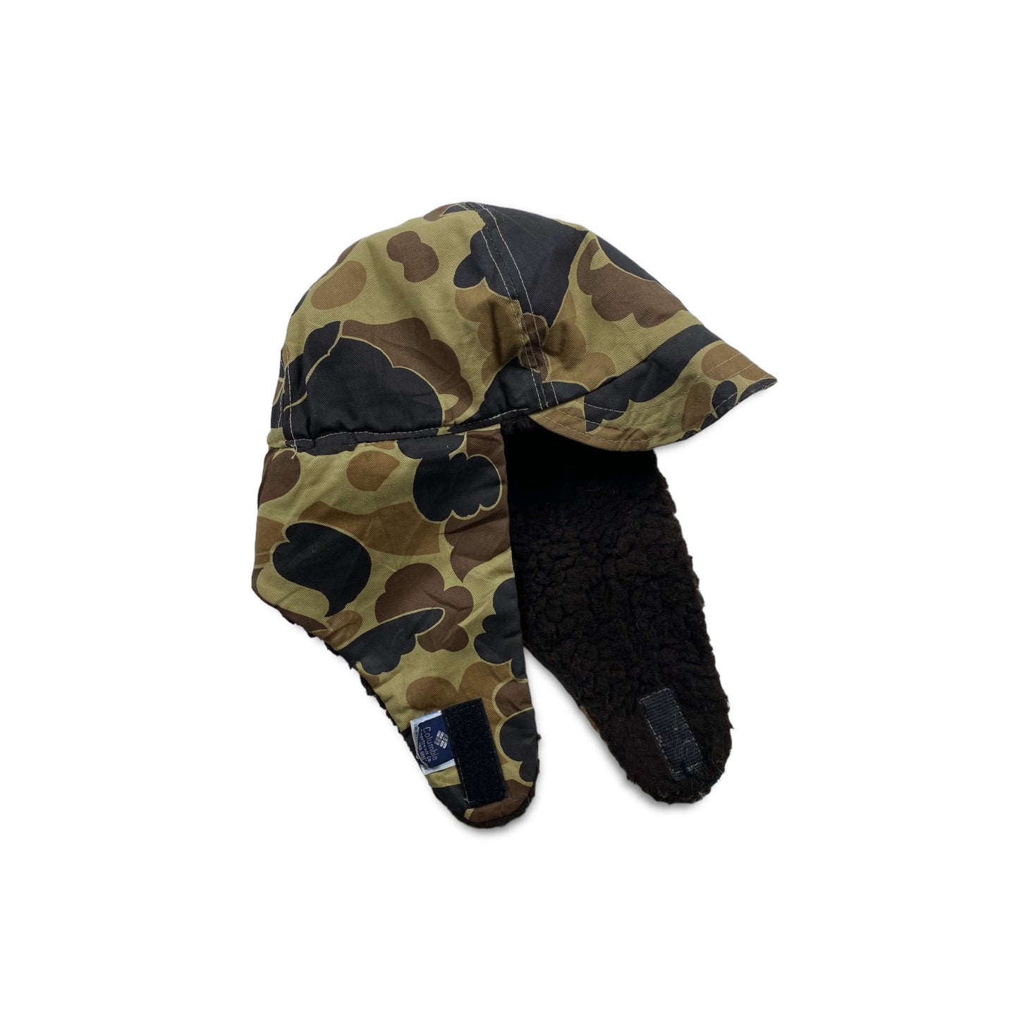 Vintage Columbia Duck Camo Winter Flap Hat