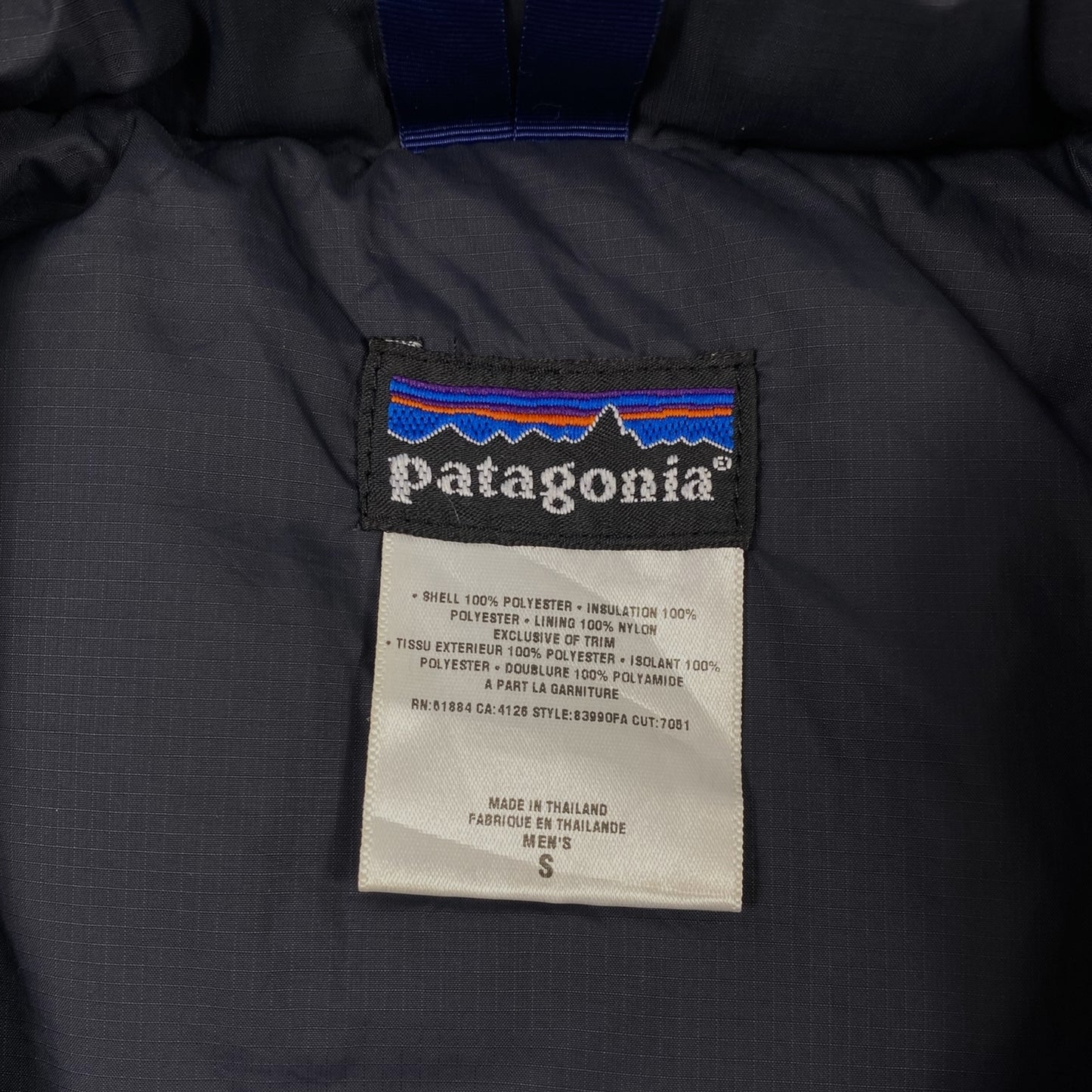 00s Patagonia Puff Ball Jacket Navy Small