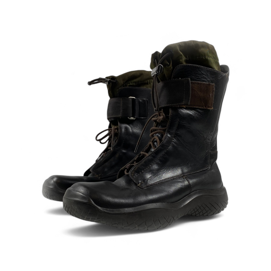 Prada AW99 Square Toe Vibram Combat Boots