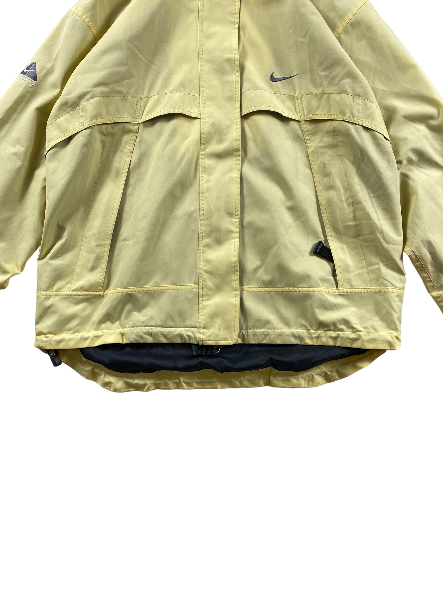 Vintage 90s Nike ACG All Conditions Gear Jacket rainproof Yellow cream