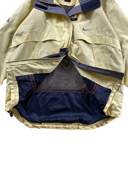 Vintage 90s Nike ACG All Conditions Gear Jacket rainproof Yellow cream